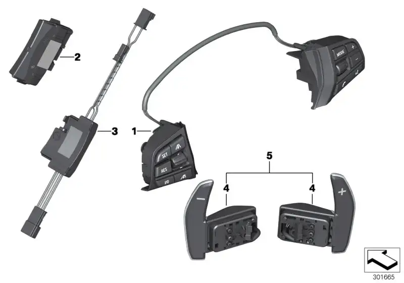 BMW Set Schaltwippen F06 F10 F12 F13 61317847210