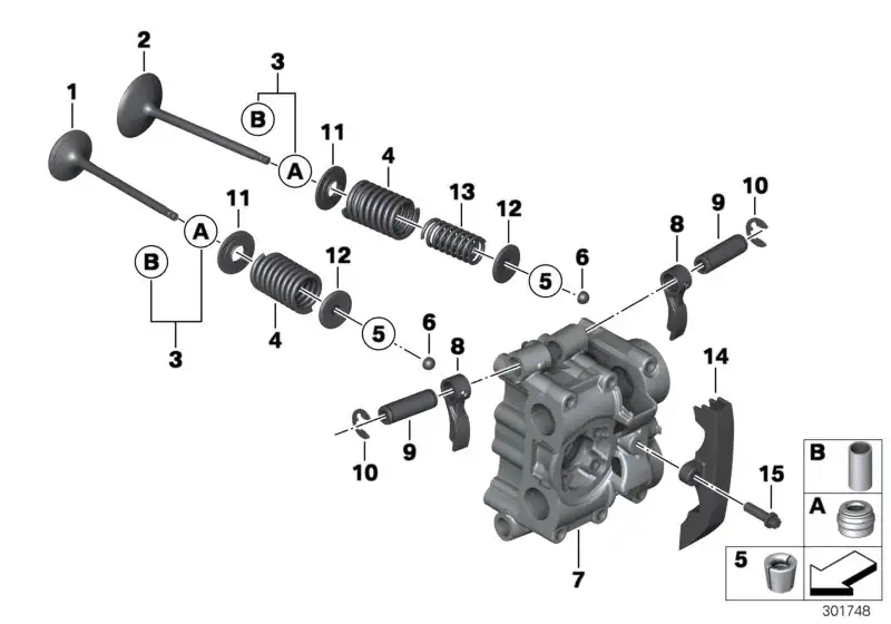 BMW Federteller unten K29 K40 K43 K44 11347689913
