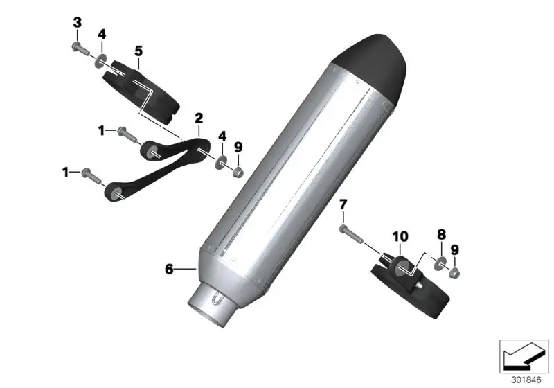 BMW Halteband Race Carbon K42 K46 77118521690