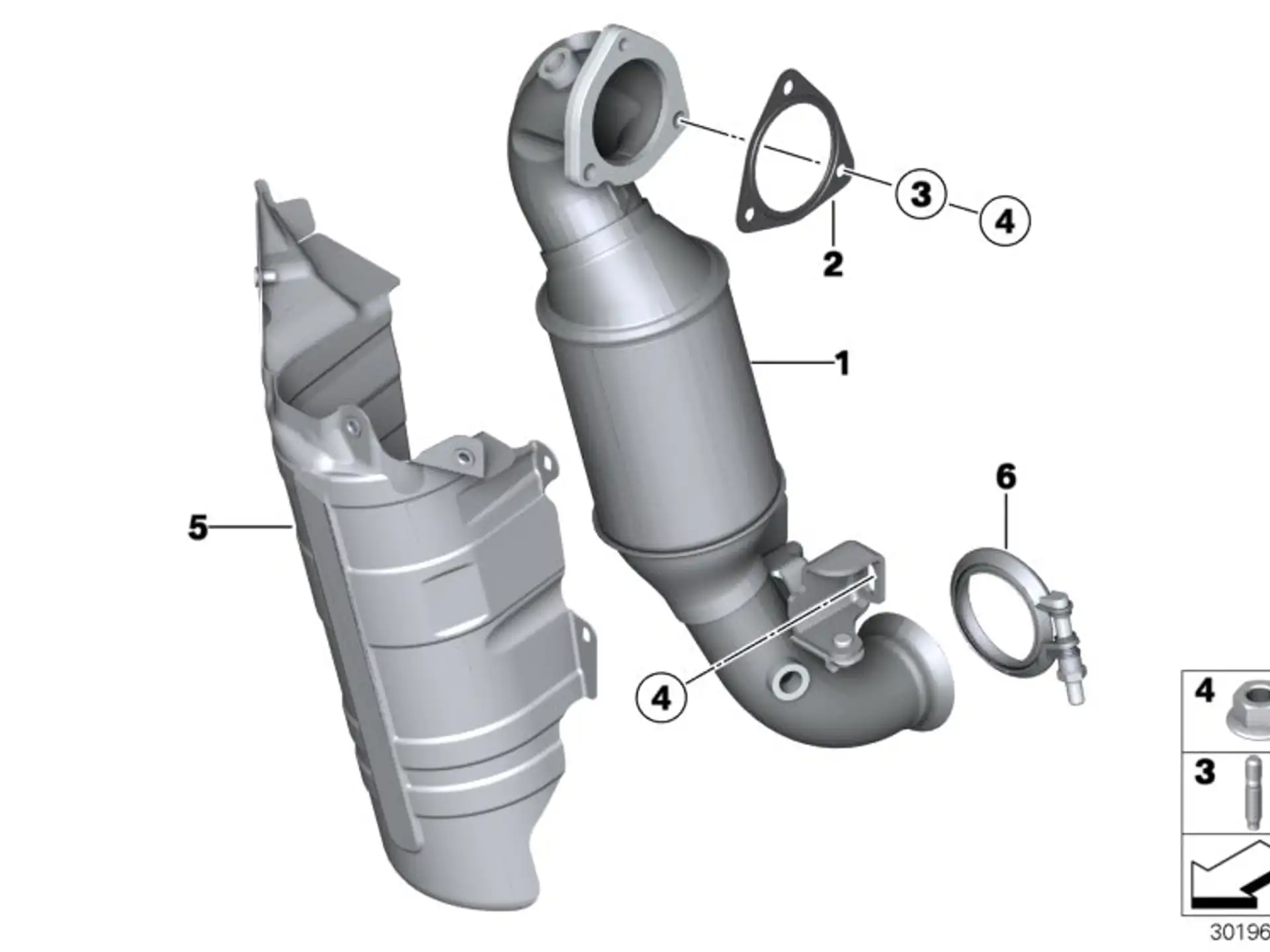BMW Flachdichtung R55 R56 R57 R58 R59 R60 R61 18307589503