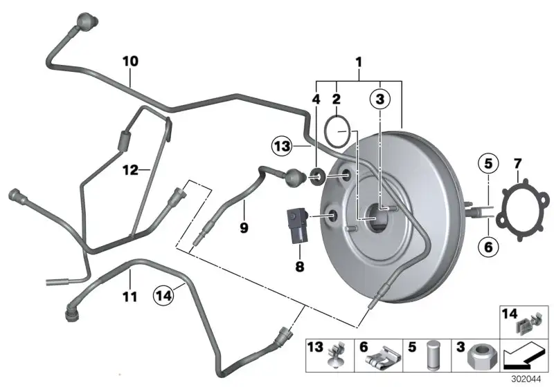 BMW Unterdruckleitung 11667619470 - Bildposition 11