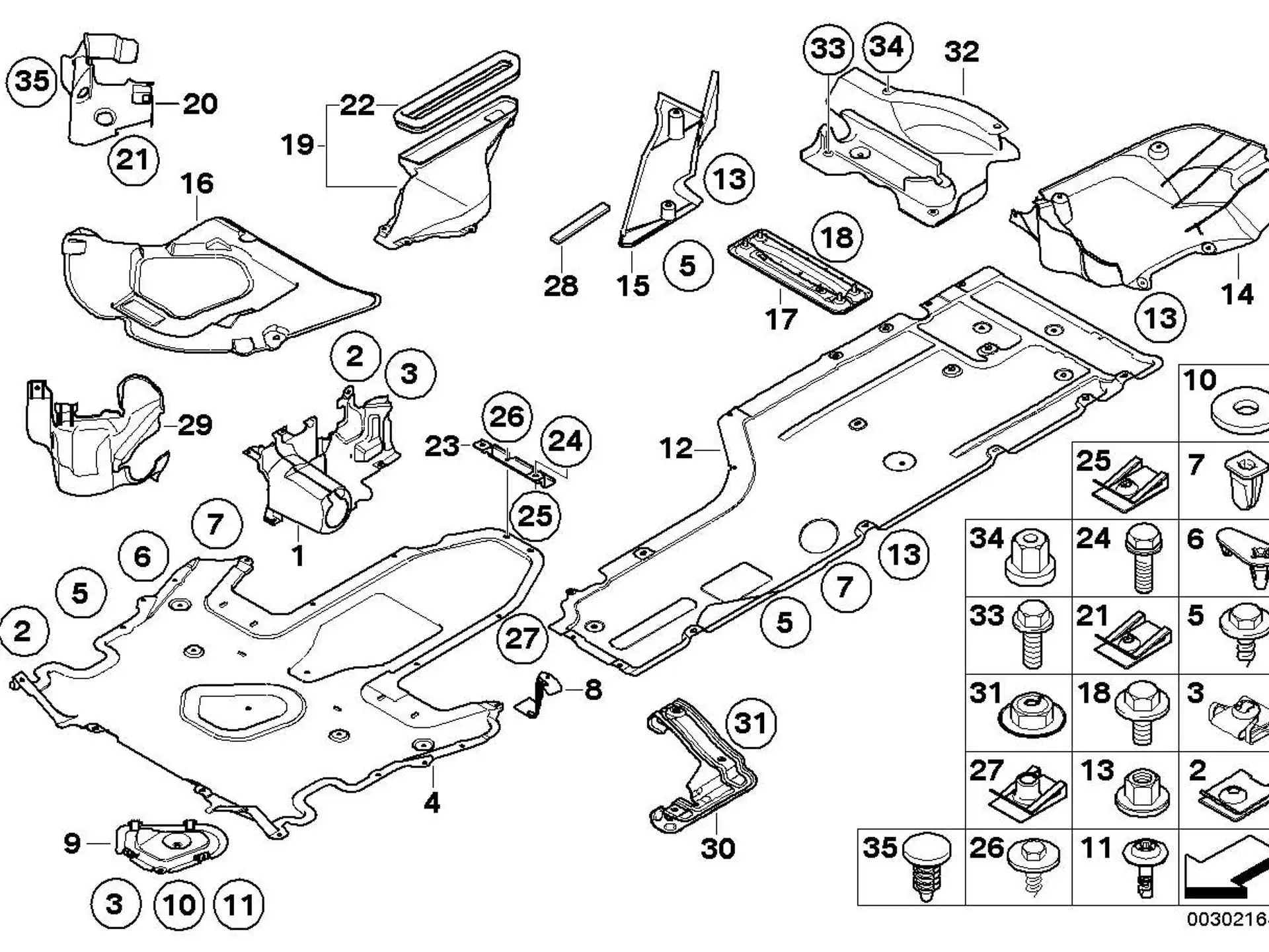 BMW Deckel Unterbodenverkleidung E60 E61 E63 E64 51757061886