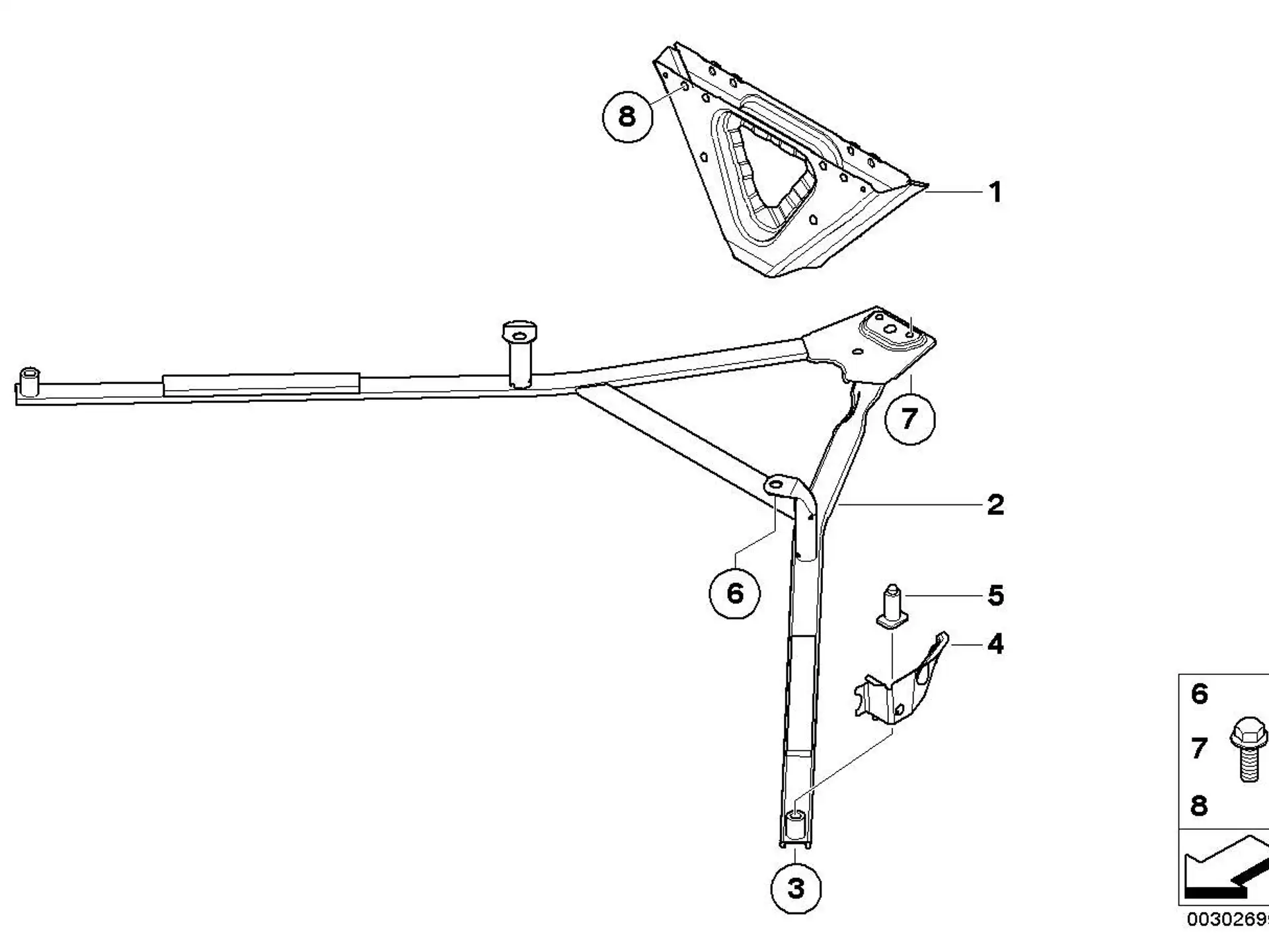 BMW Aufnahme Zugstrebe E84 E91 51717160377