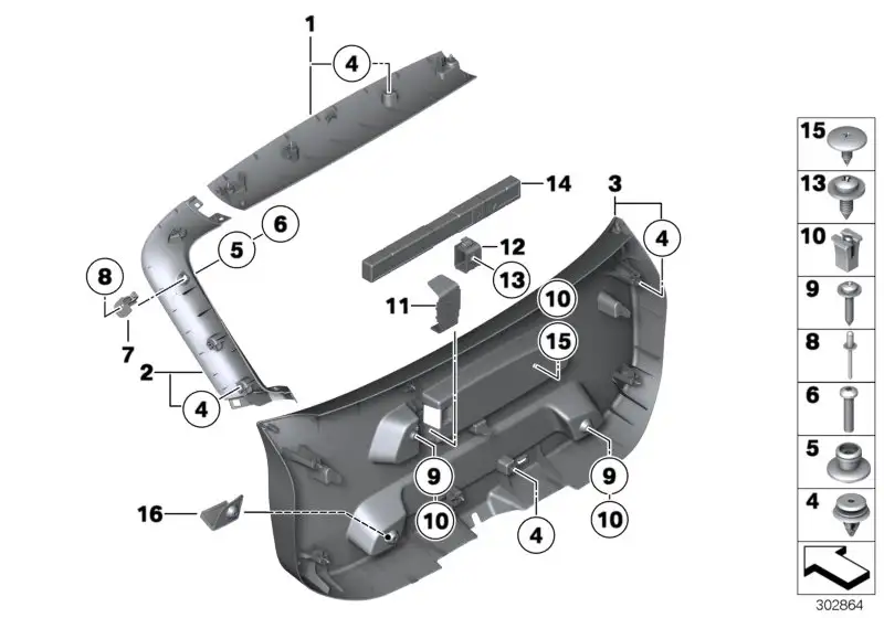 BMW Blechschraube E24 E30 E32 E34 E70 E71 E72 E83 E84 F16 F86 071