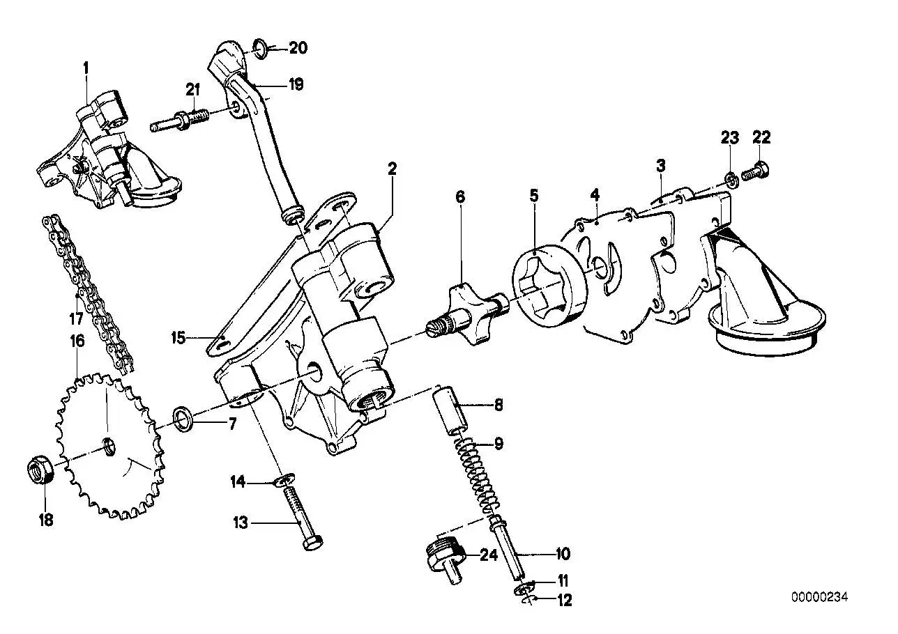 BMW Kette E30 E12 E23 E24 E28 E34 11417577656