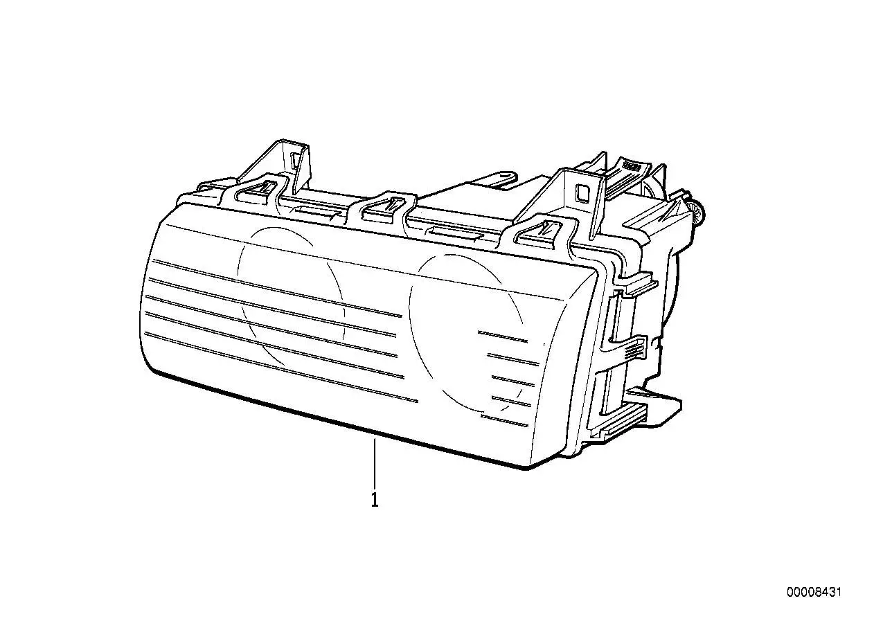 BMW Scheinwerfer links E36 63121387041