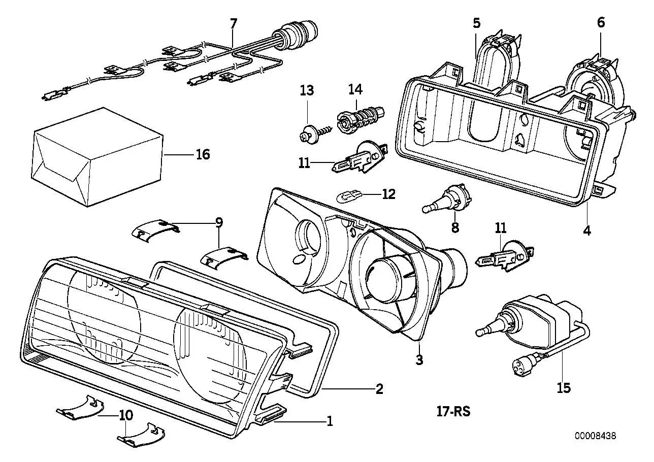 BMW Abdeckkappe Abblendlicht E36 63121393847 - Z3 E36