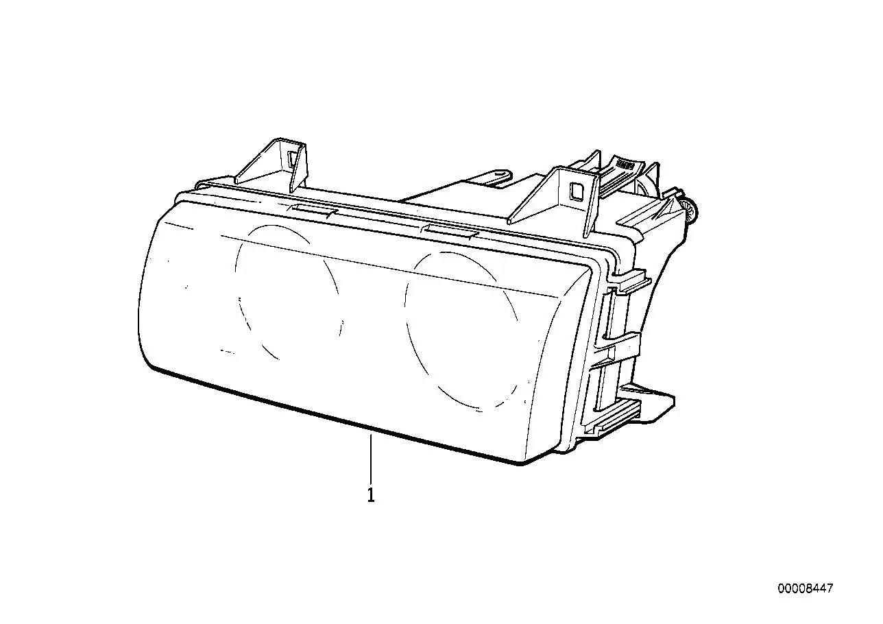 BMW Scheinwerfer links E36 63128353543 - Z3 E36