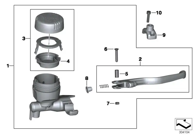 BMW Satz Deckel Ausgleichsbehälter Bremse K25 K25H K27 K28 K29 K4