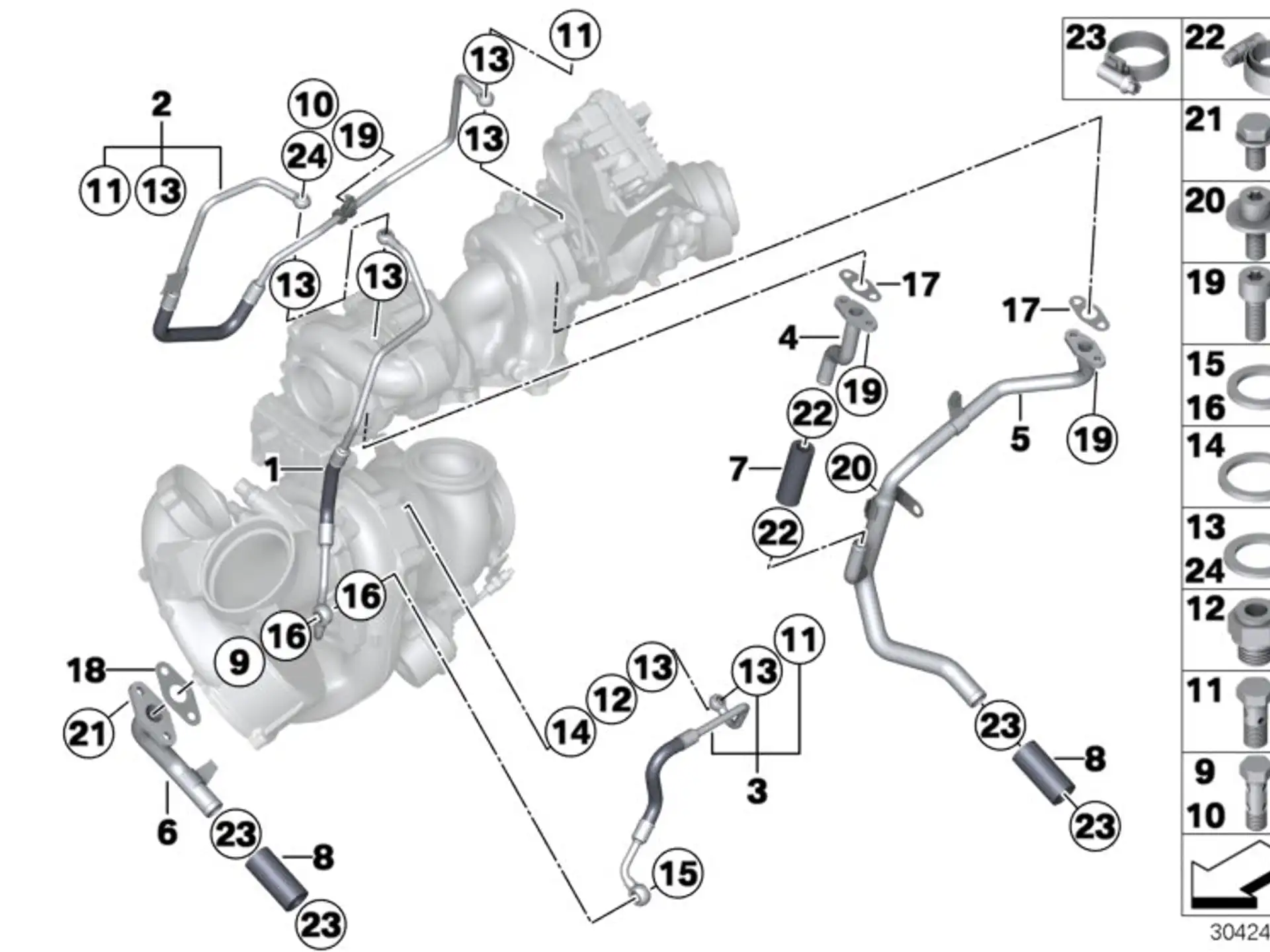 BMW Dichtring E70 E71 F01 F02 F10 F11 F15 F16 11428570844