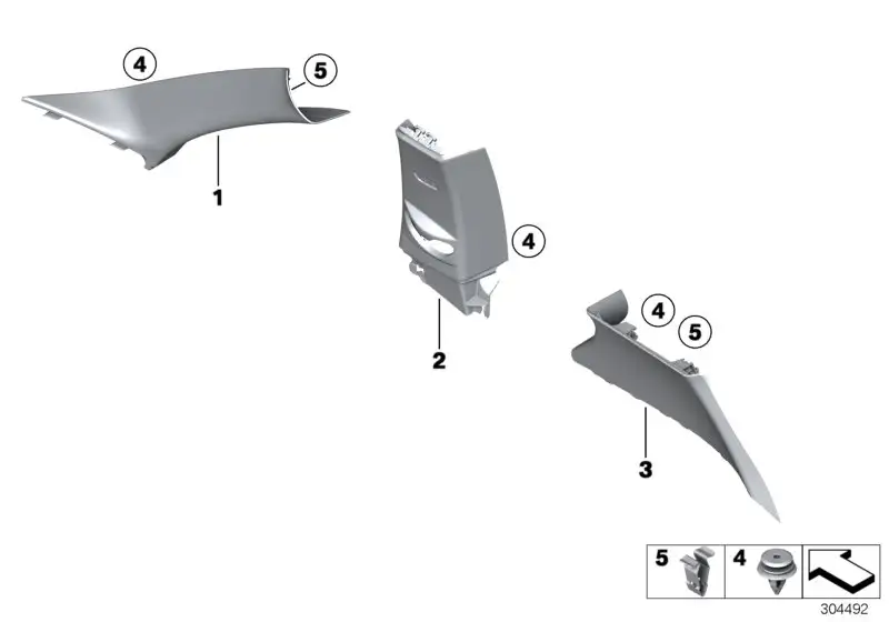 BMW Blende C-Säule links F21 51438051511
