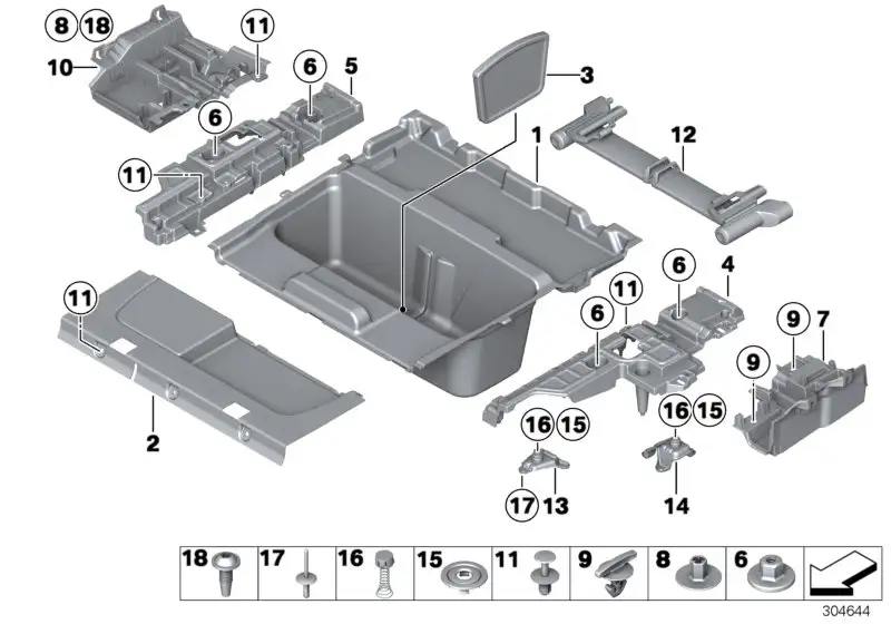 BMW Fixierset F31 51477286288