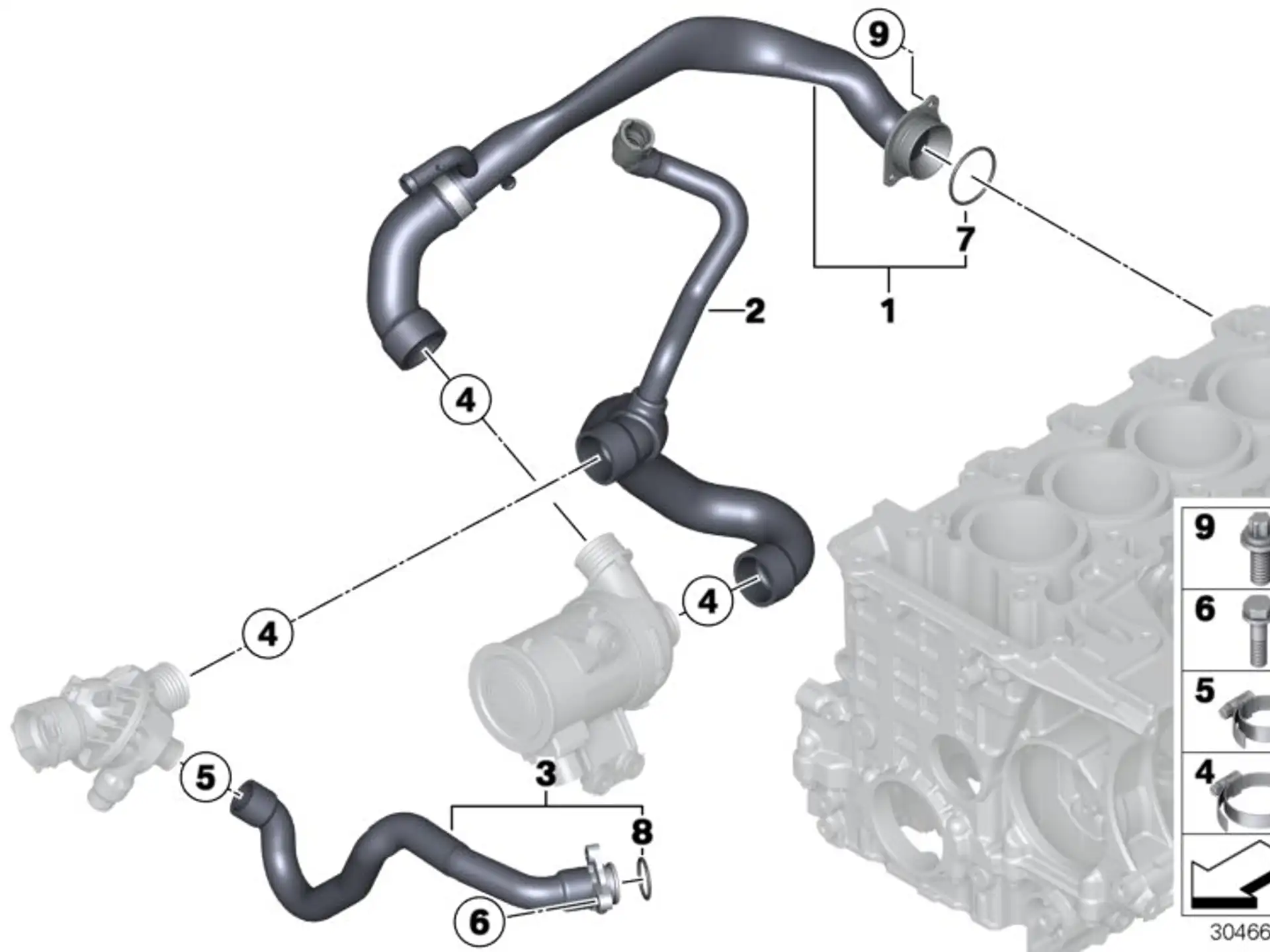 BMW Vorlaufleitung F31 F33 F34 F36 11537598237