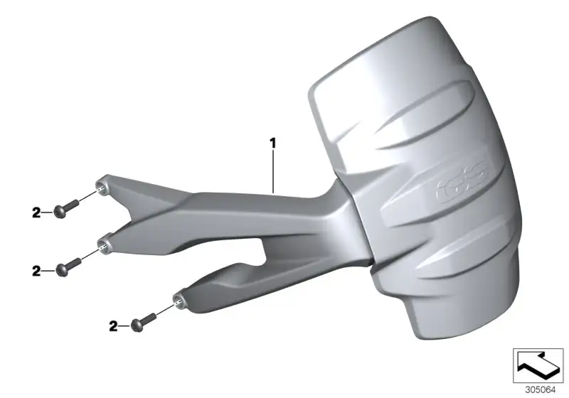 BMW Spritzschutz hinten K50 K51 46628533657