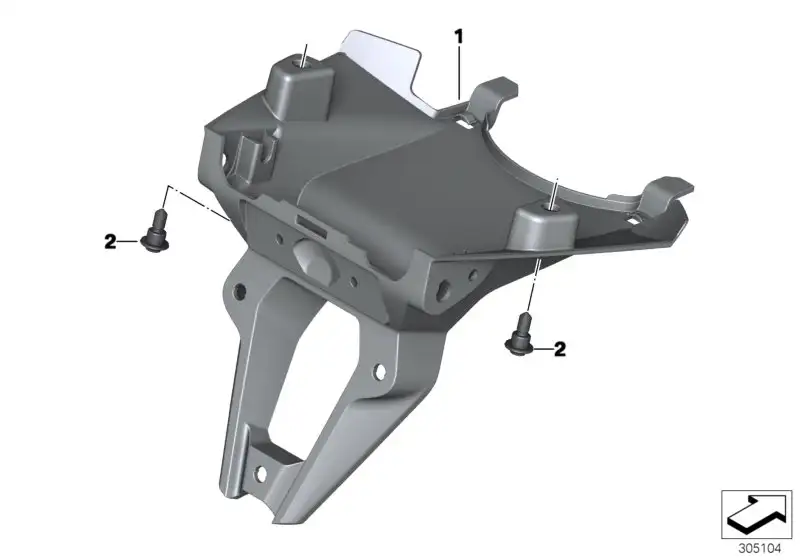 BMW Kennzeichenträger K50 K51 46628532317 - Bildposition 01