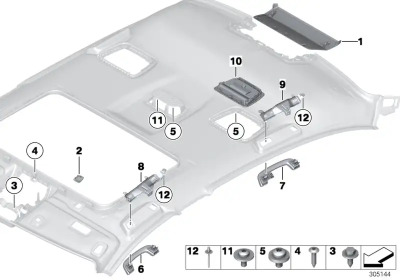 BMW Abdeckung Bremsleuchte F10 51449173446