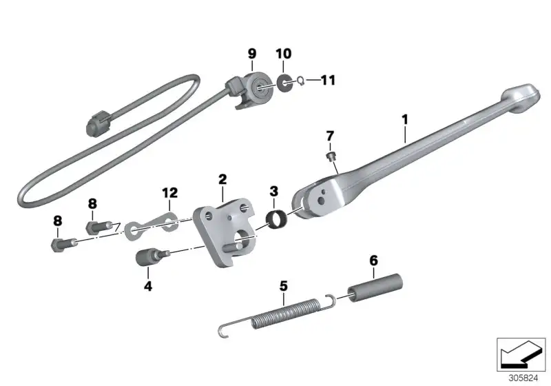BMW Seitenstütze K42 K46 46537718152