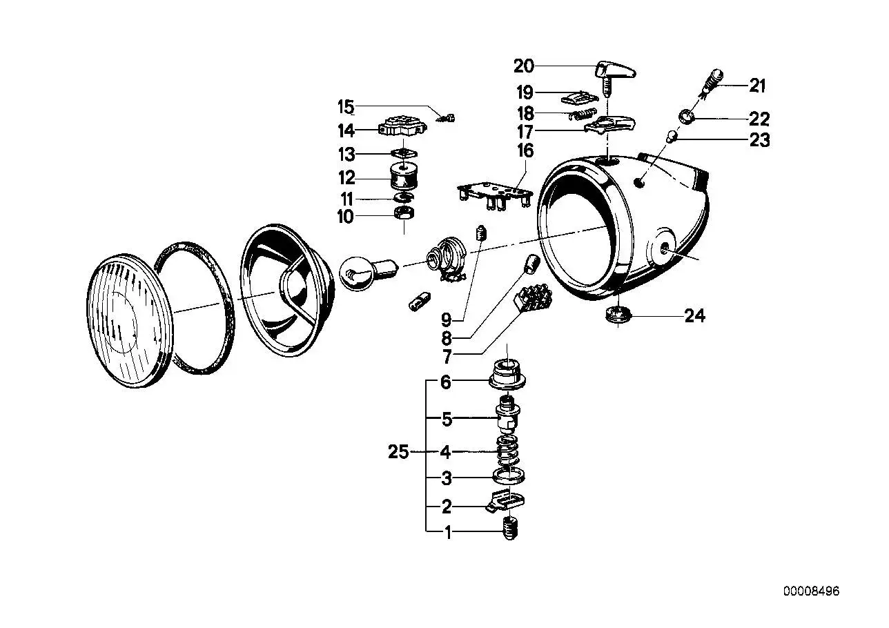 BMW Abdeckung R50 R60 R75 R25 R26 R27 R51 R67 R68 R69 61328048185