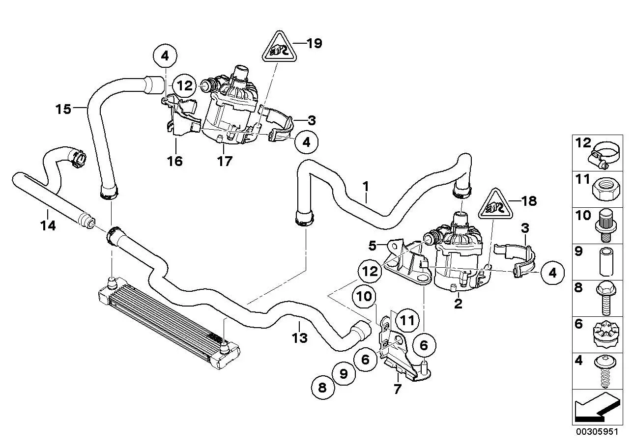BMW Kühlmittelschlauch E70 E71 17127589736