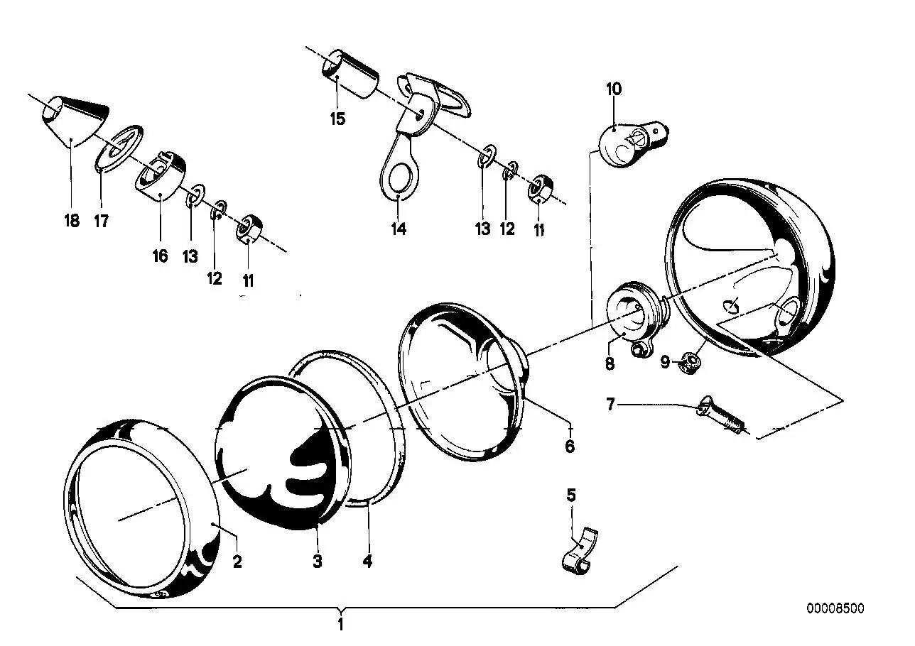 BMW Haltefeder R50 R60 R75 R90 63171352685