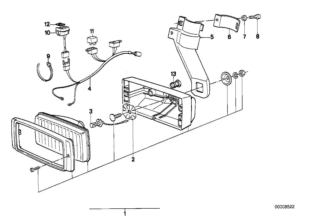 BMW Kabelsatz Zusatzscheinwerfer 61121459443