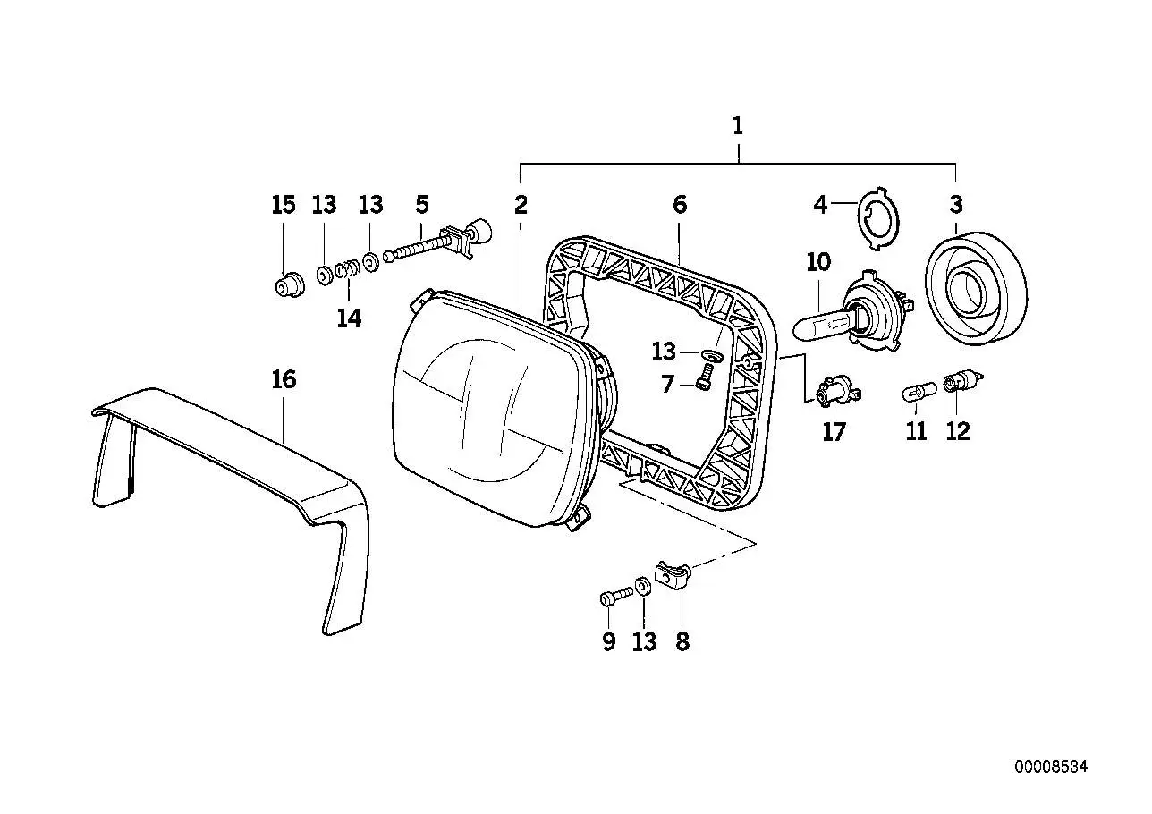 BMW Blende 46632307345