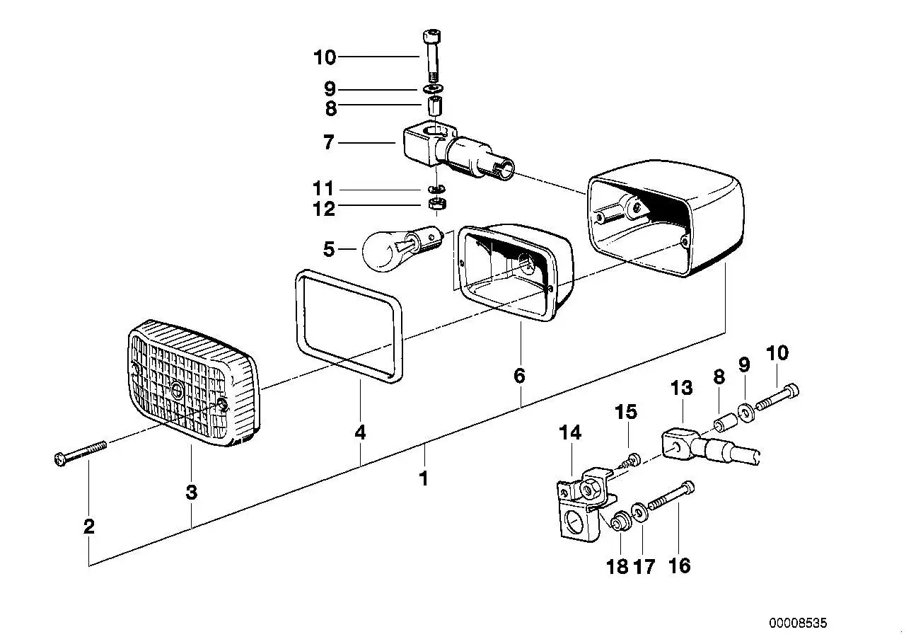 BMW Blinkerhalter 63232315655 - Bildposition 13
