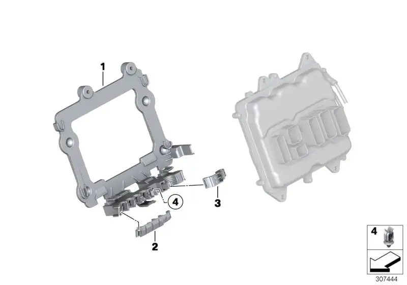 BMW Halter Zugentlastung F06 F10 F12 F13 12527843902
