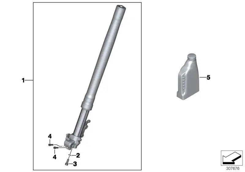 BMW Gabelholm links K72 K75 31427711181 - K72, K75 / Bildposition
