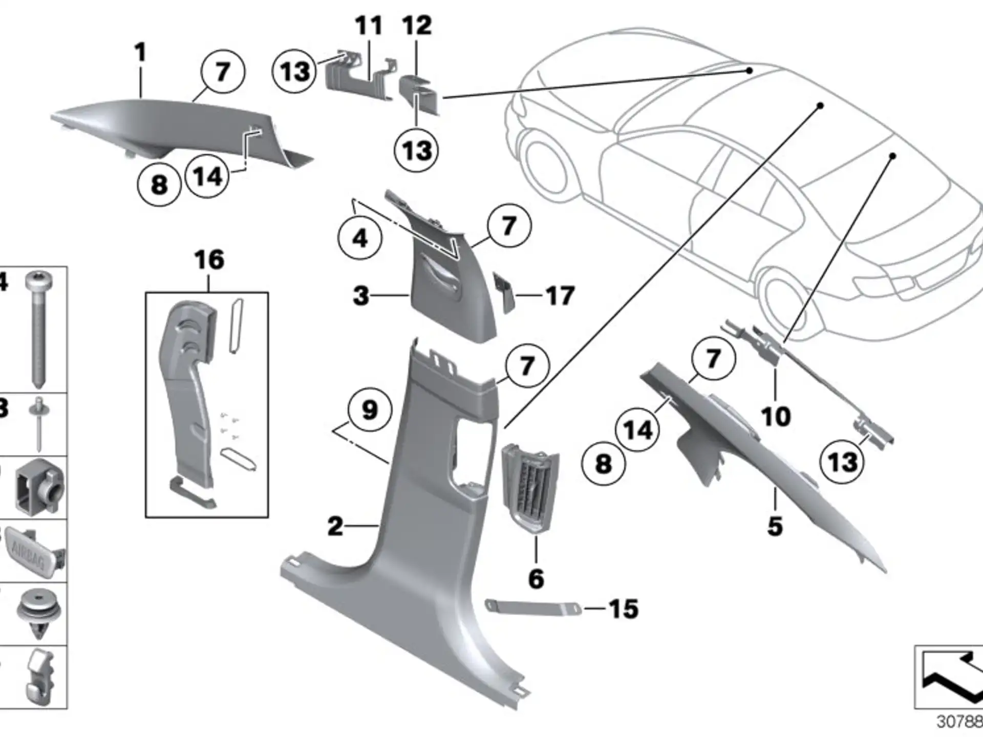 BMW Abdeckkappe "Airbag" SCHWARZ SCHWARZ E84 F01 F02 F06 F07 F10 F11 F13 F15 F16 F25 F26 F30 F31 F32 F34 F36 F39 F20 F44 F45 F46 F48 F80 F82 F85 F86 F90 F92 F93 F95 F96 F97 F98 G01 G02 G05 G06 G07 G11 G12 G15 G16 G20 G21 G30 G31 G32 I01 I12 51437903774