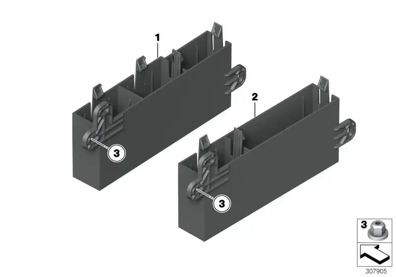 BMW Geräteträger Gepäckraum F01 F02 F06 F07 F10 F11 F12 F13 61359