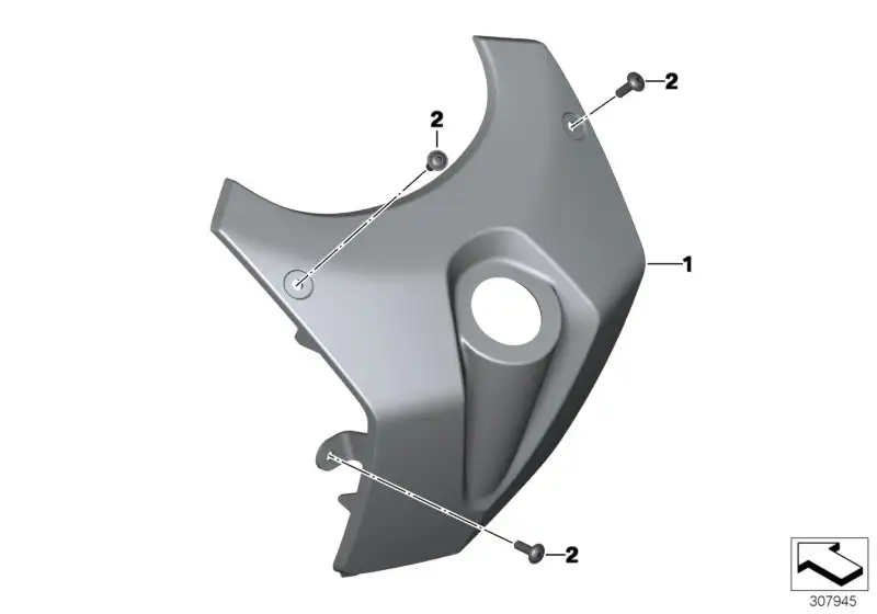 BMW Verkleidungsmittelteil K19 46637725013