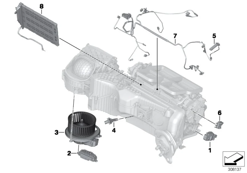 BMW Regler Gebläse F15 F16 F20 F21 F22 F23 F30 F31 F32 F33 F34 F36 F80 F82 F83 F85 F86 F87 F87N I12 I15 64119276112