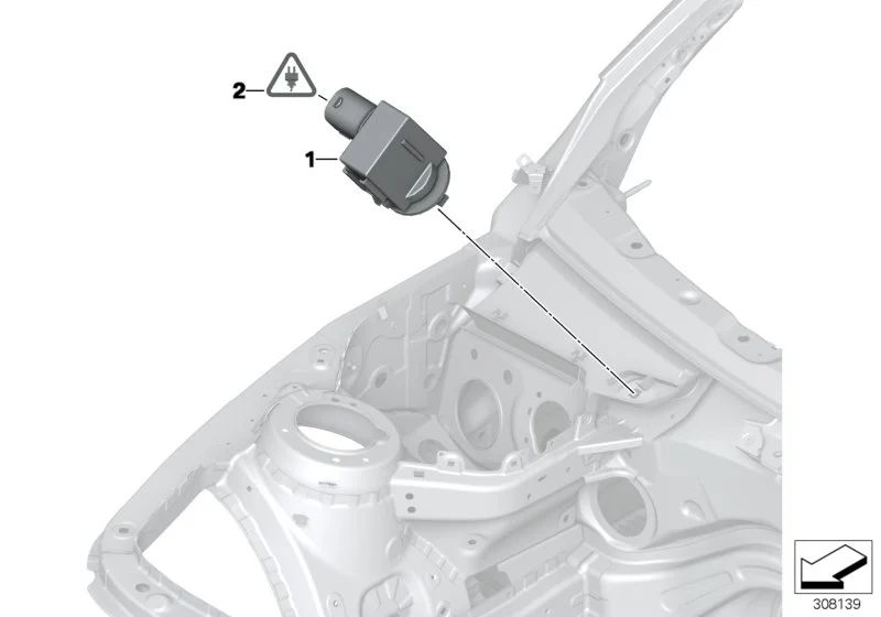 BMW Sensor für AUC 64119240180