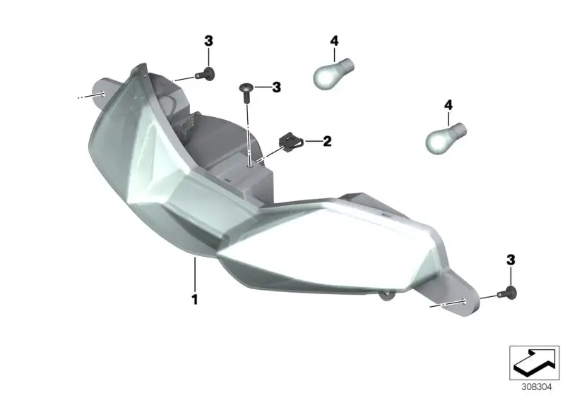 BMW Heckleuchte K19 63237724985