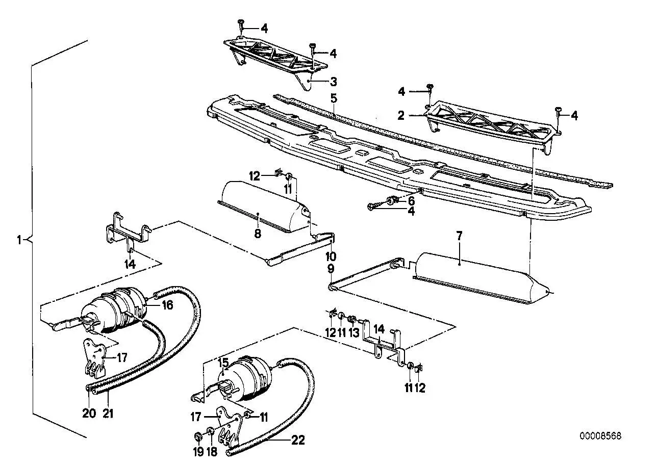 BMW Klappe links E23 51711852559