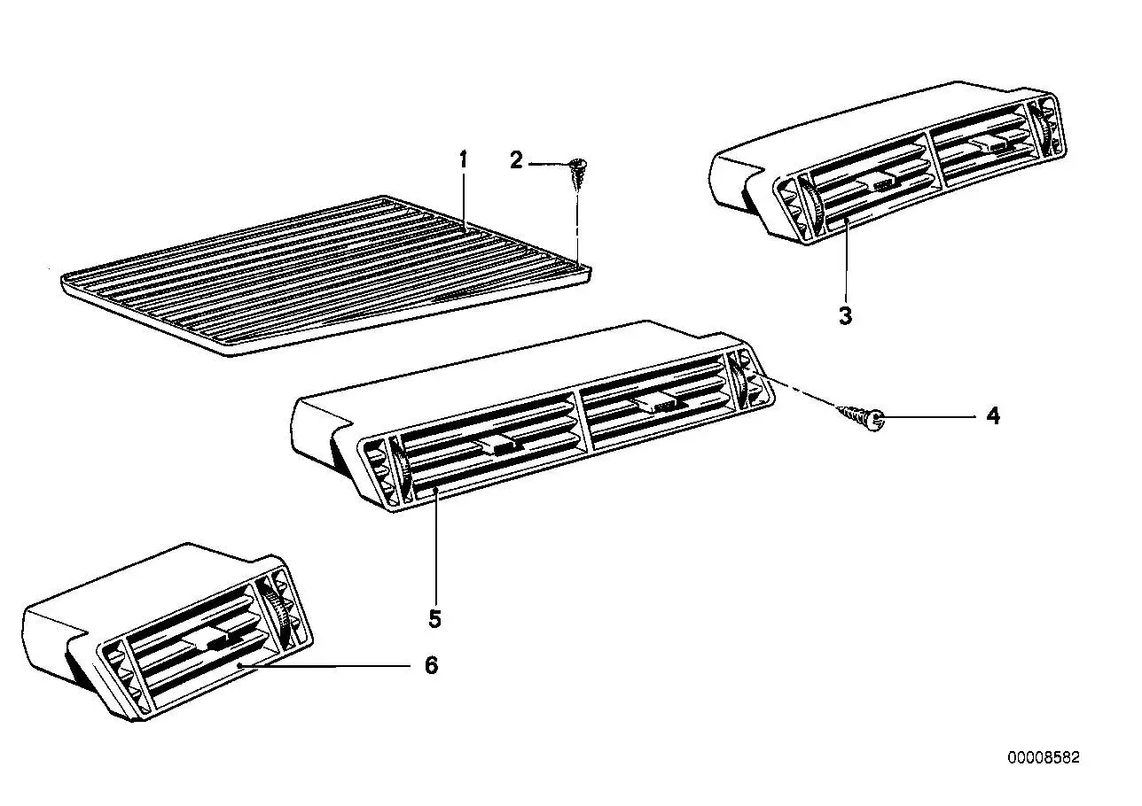 BMW Frischluftgrill links E23 64221375031
