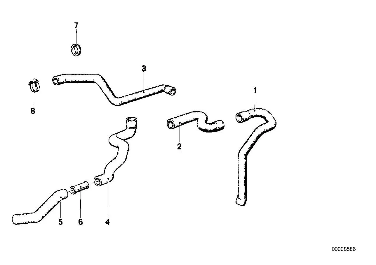 BMW Rohr E23 64211375402