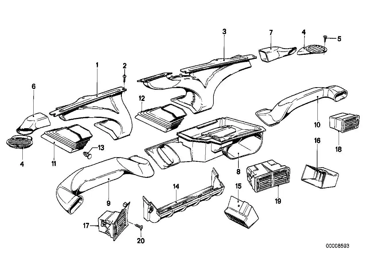 BMW Verbindungsstück rechts E28 64211367460 - 5er E28