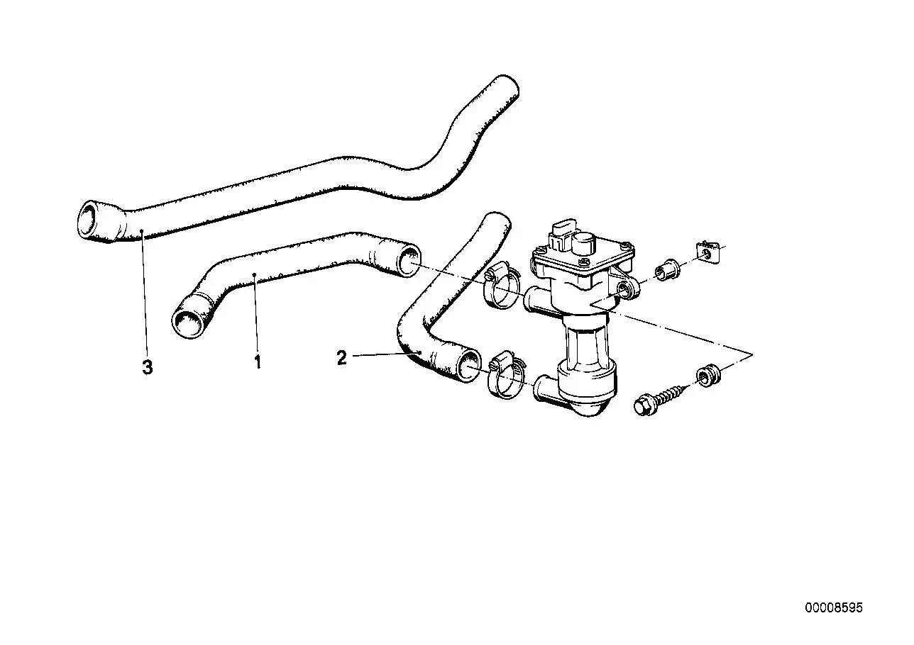 BMW Wasserschlauch Vorlauf 1 E23 E24 E28 64211363470
