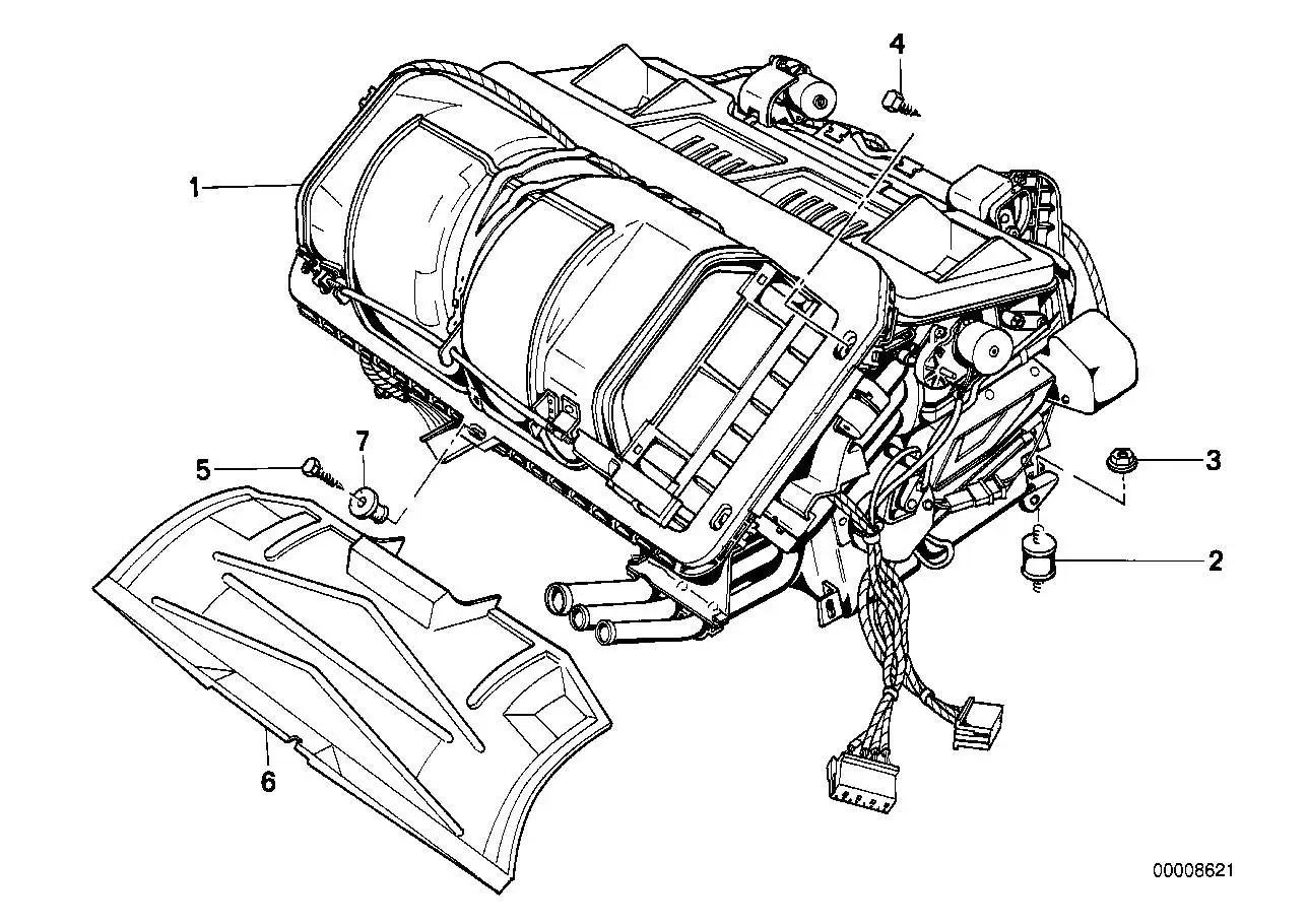 BMW Abdeckung E31 E34 64118390083