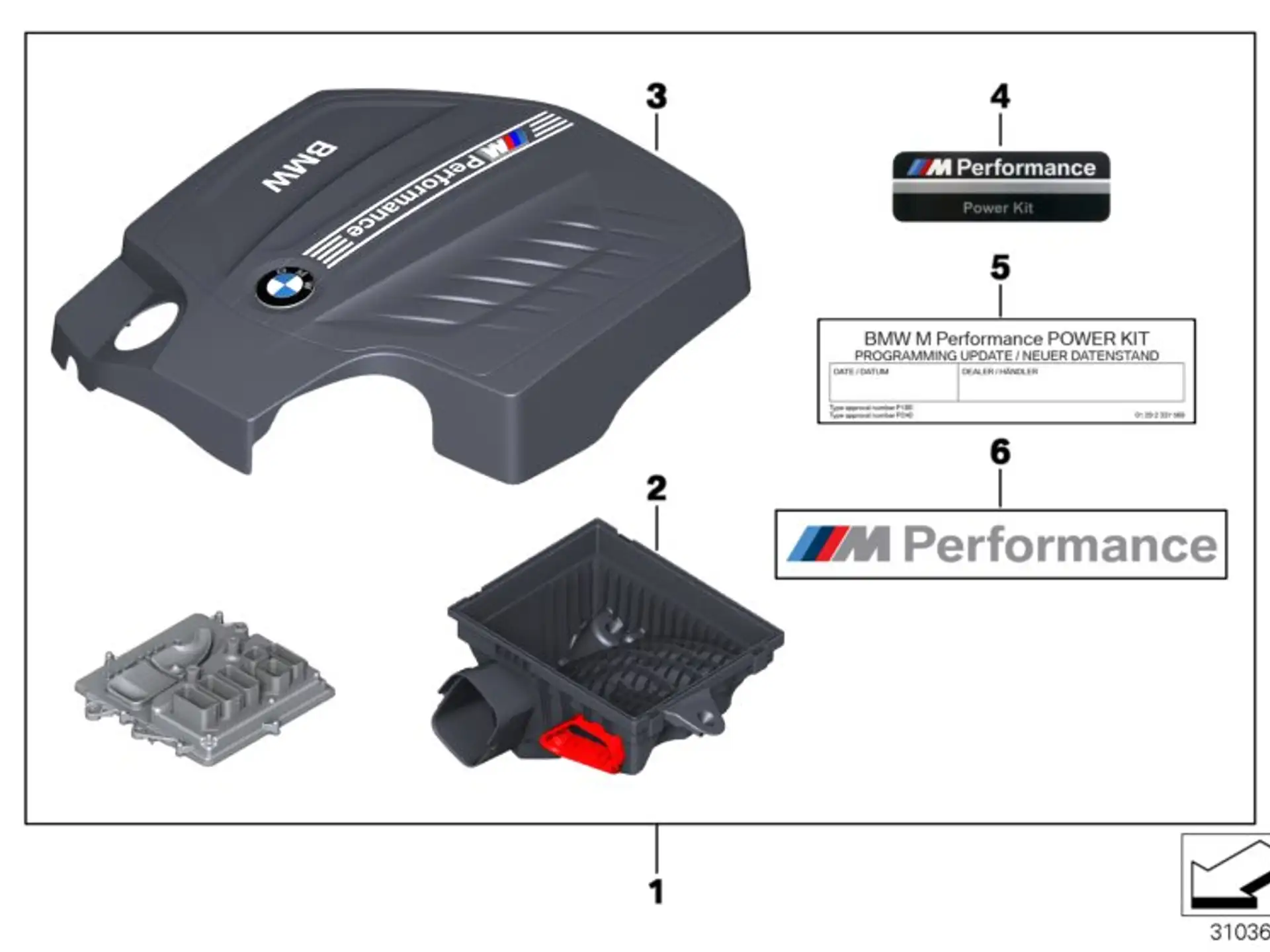 BMW Power Kit mit FSC 250 kW F31 F32 F33 F34 F36 11122353337
