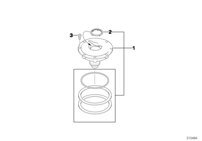 BMW Dichtung Tankdeckel K25 K25H K26 K28 K30 K40 K43 K44 R13 R21 R21A R22 R28 16117657172