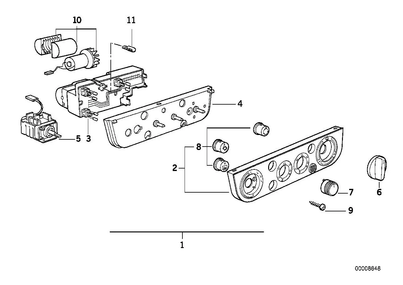 BMW Drehknopf Temperatur E36 64111387344 - Bildposition 07