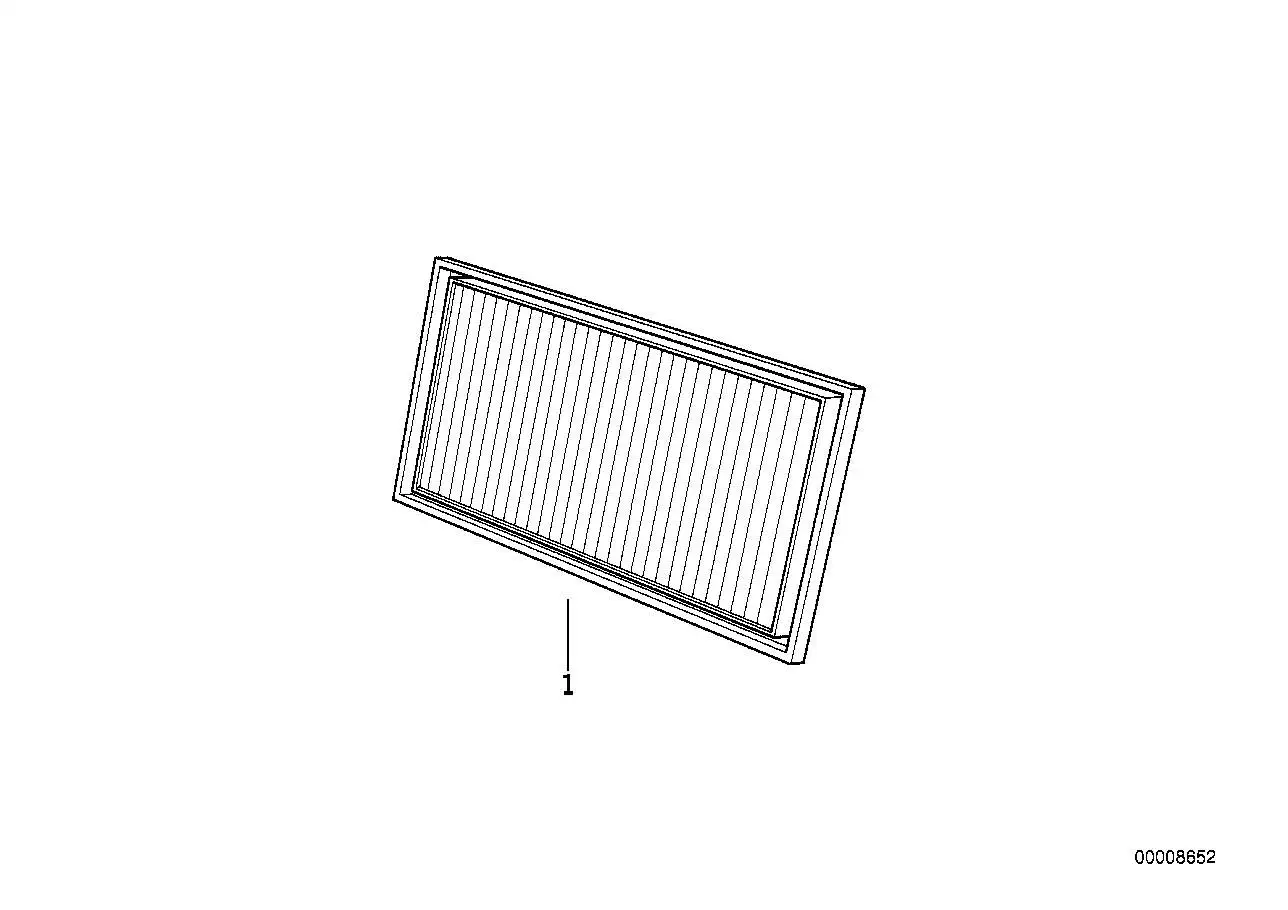 BMW Microfilter E34 64312339929 - Bildposition 01