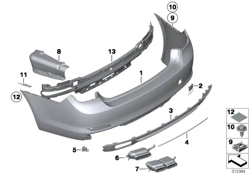 BMW Adapter F01 F02 F04 51127186826