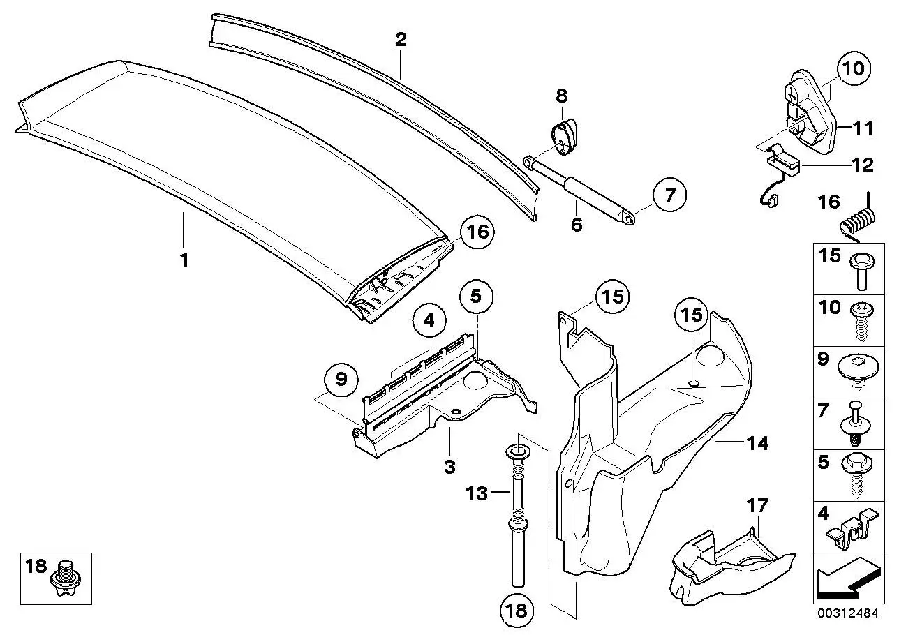 BMW Mittellager E85 54317186819