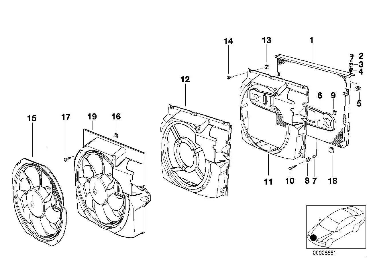 BMW Druckzarge E36 64548370967