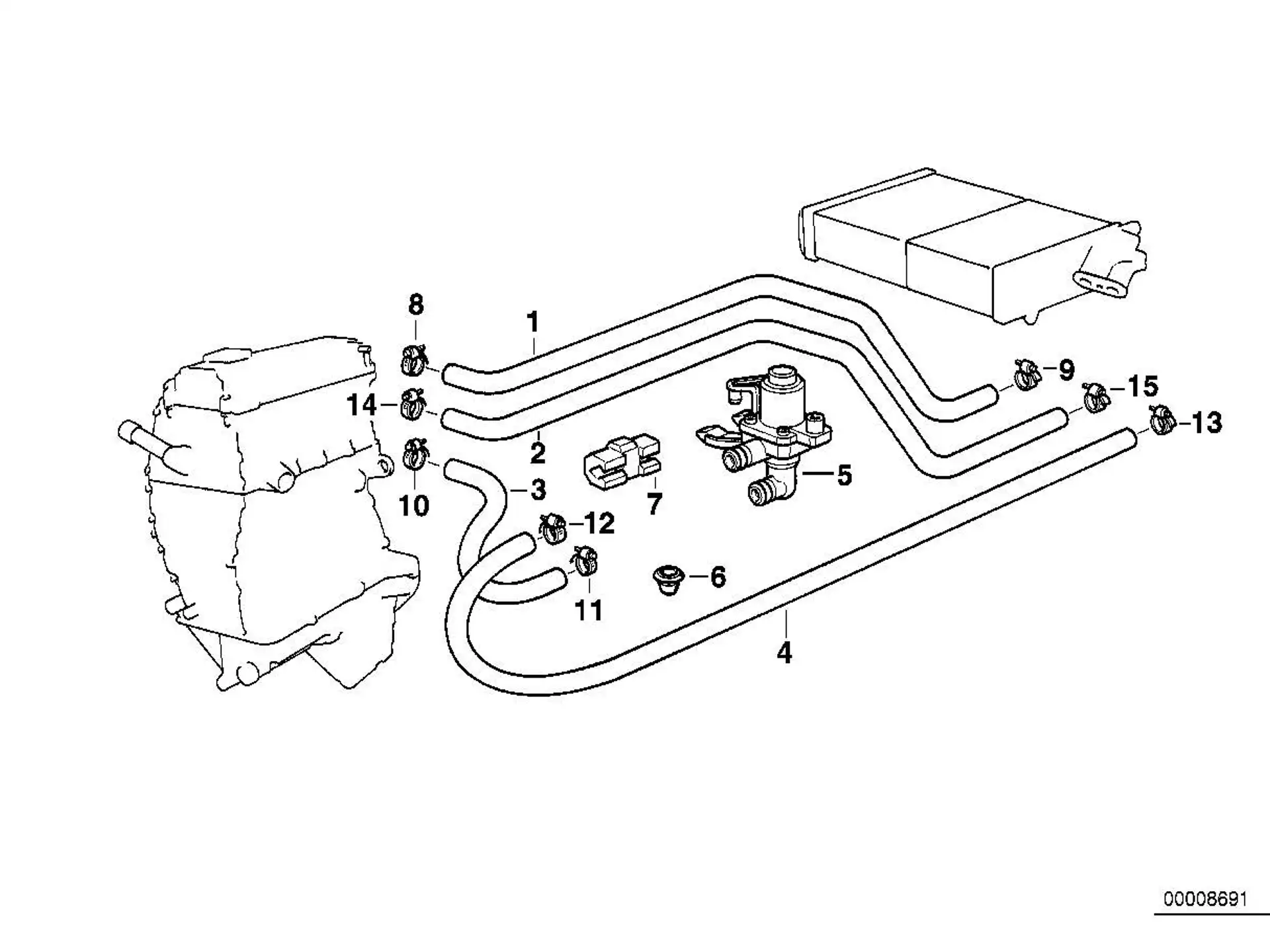 BMW Gummilager E36 64111387472