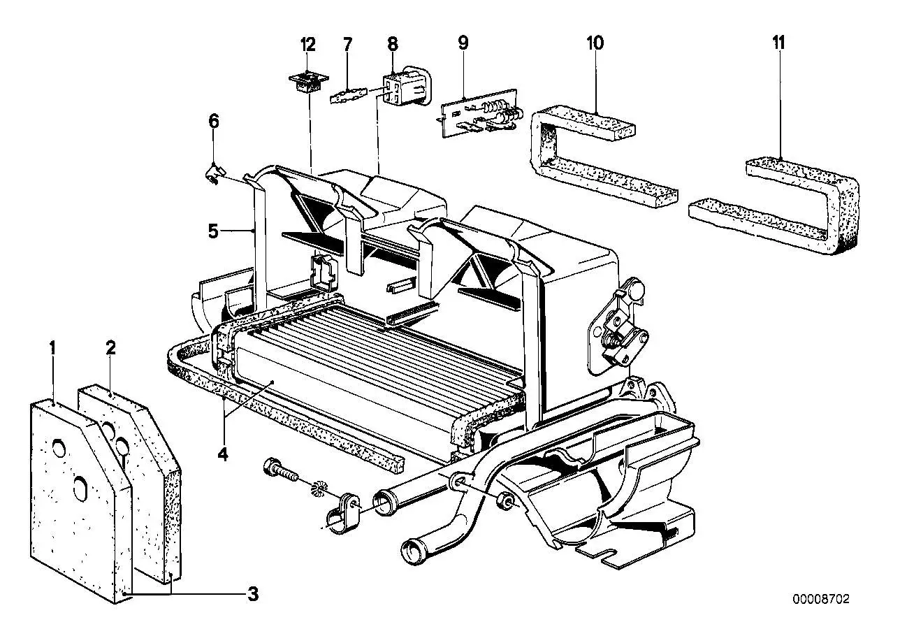 BMW Heizkörper E21 E28 64111366665